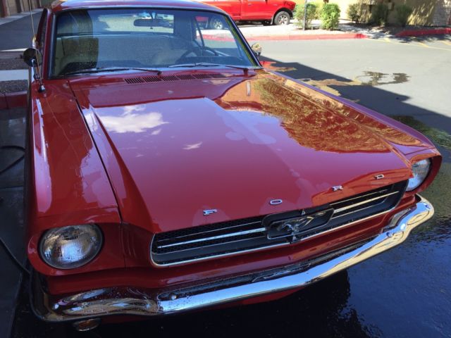 1965 Red Ford Mustang Coupe