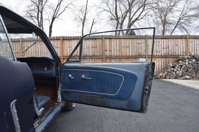 1965 Blue Ford Mustang Coupe