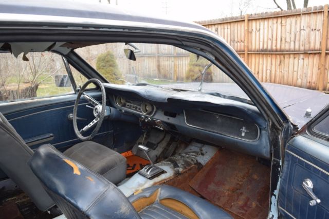 1965 Blue Ford Mustang Coupe