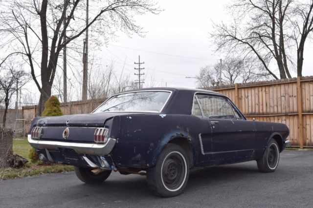 1965 Blue Ford Mustang Coupe