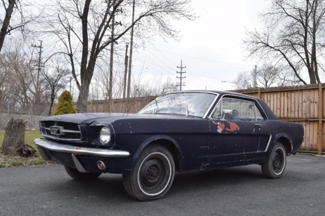 1965 Blue Ford Mustang Coupe