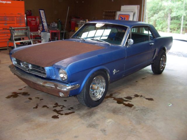 1965 Blue Ford Mustang Coupe