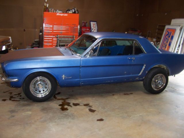 1965 Blue Ford Mustang Coupe