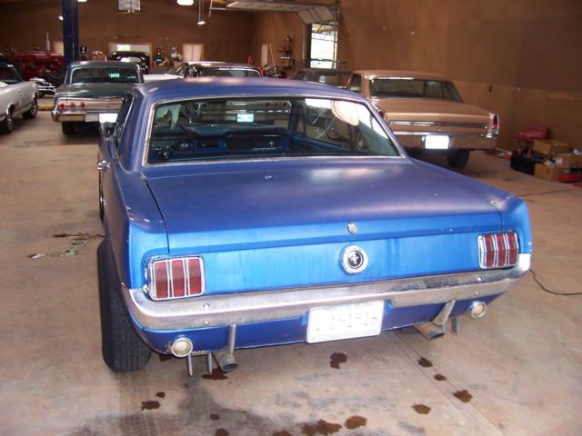 1965 Blue Ford Mustang Coupe