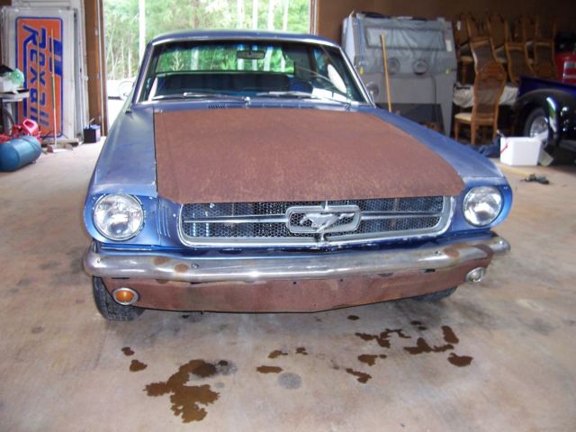 1965 Blue Ford Mustang Coupe