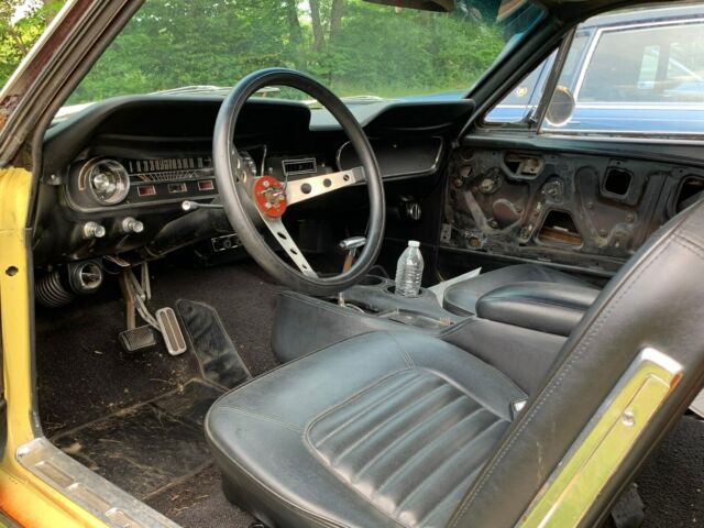 1965 Yellow and Black with painted patina Ford Mustang Coupe