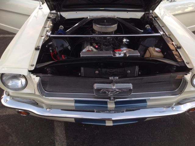 1965 White Ford Mustang Coupe