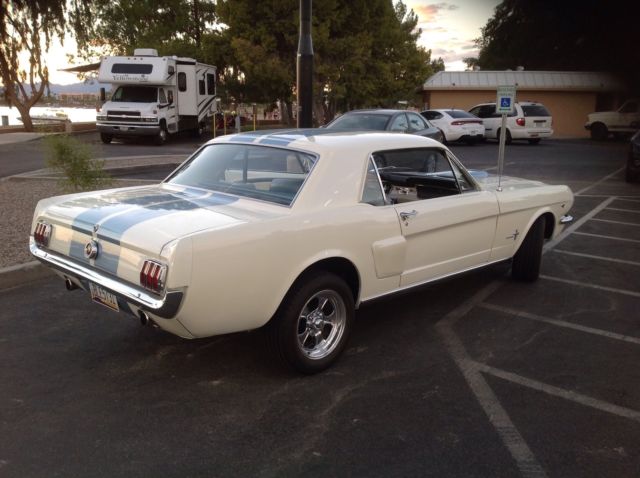 1965 White Ford Mustang Coupe