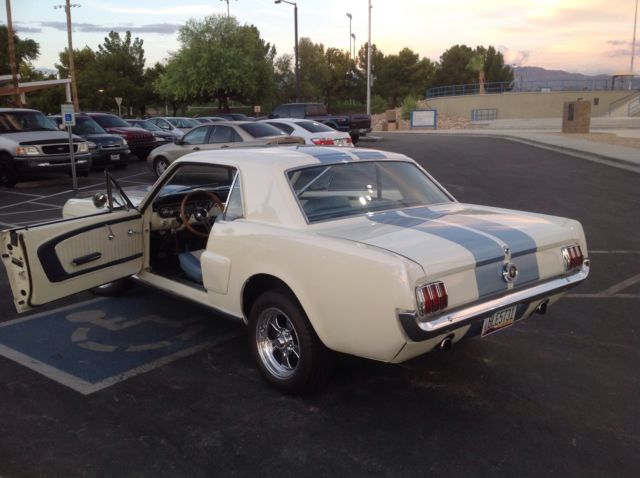 1965 White Ford Mustang Coupe