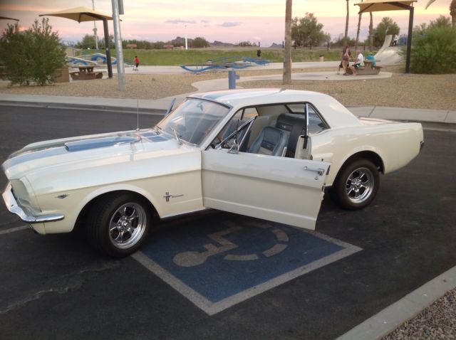1965 White Ford Mustang Coupe