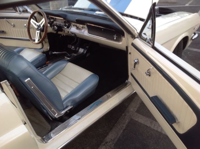 1965 White Ford Mustang Coupe