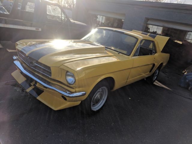 1965 Yellow Ford Mustang Coupe