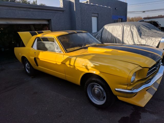 1965 Yellow Ford Mustang Coupe