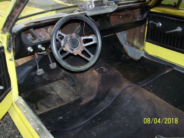 1965 Yellow Ford Mustang Fastback