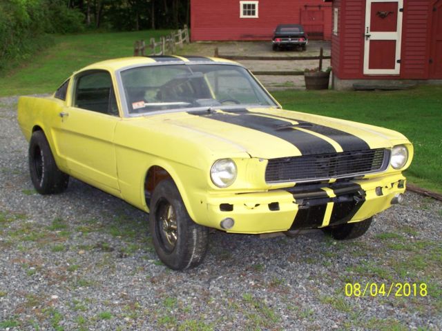1965 Yellow Ford Mustang Fastback