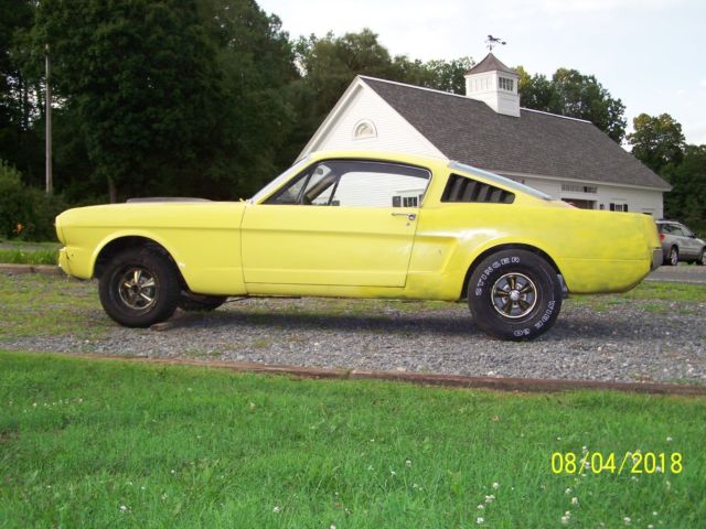 1965 Yellow Ford Mustang Fastback