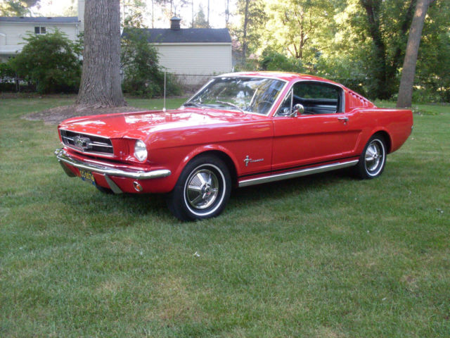 1965 Red Ford Mustang