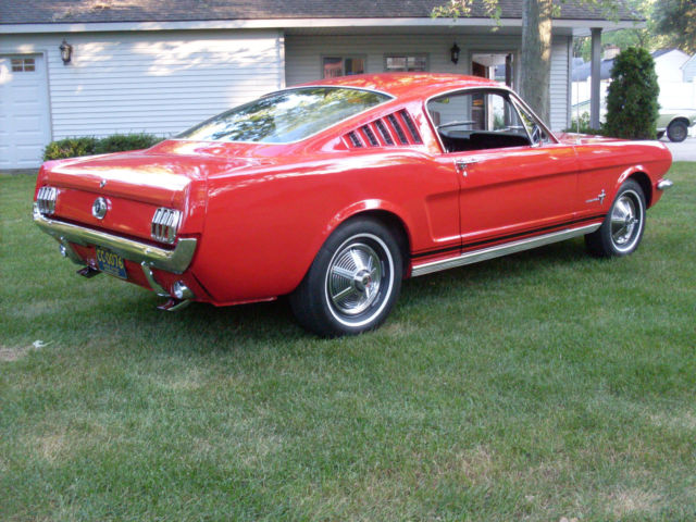 1965 Red Ford Mustang