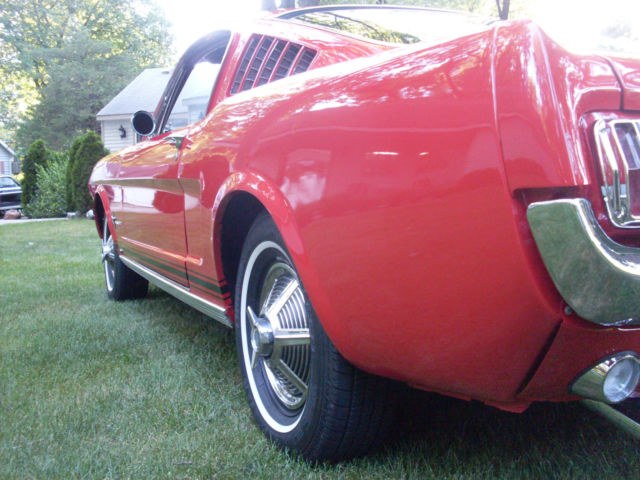 1965 Red Ford Mustang