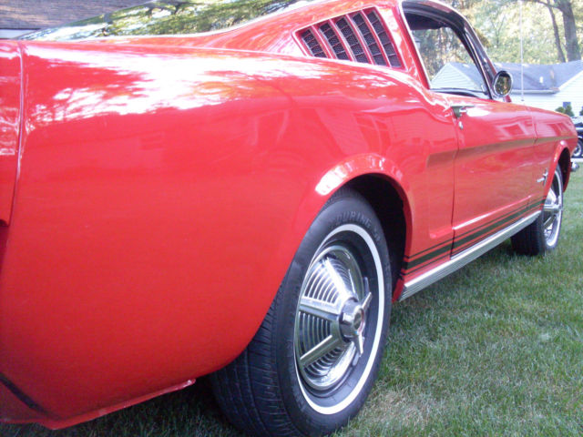 1965 Red Ford Mustang