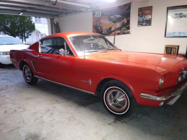 1965 Red Ford Mustang Fastback