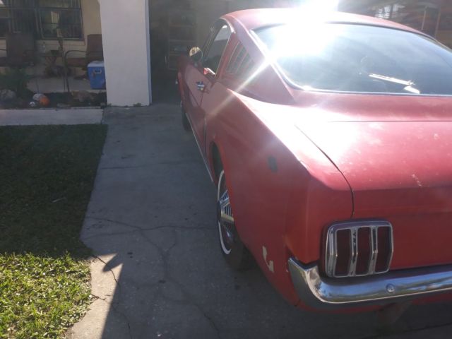1965 Red Ford Mustang Fastback