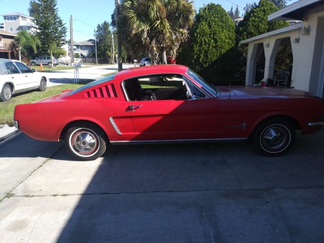 1965 Red Ford Mustang Fastback