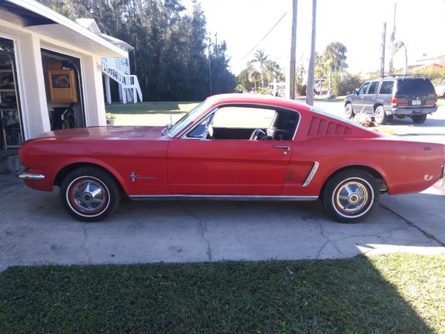 1965 Red Ford Mustang Fastback