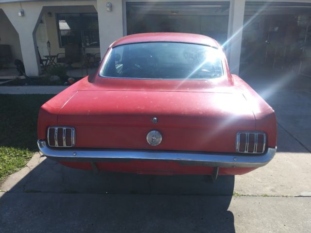 1965 Red Ford Mustang Fastback