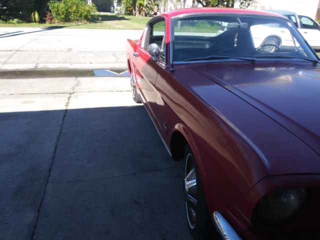 1965 Red Ford Mustang Fastback