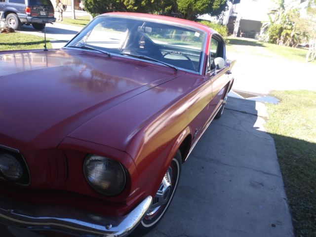 1965 Red Ford Mustang Fastback