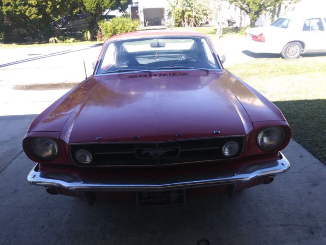 1965 Red Ford Mustang Fastback