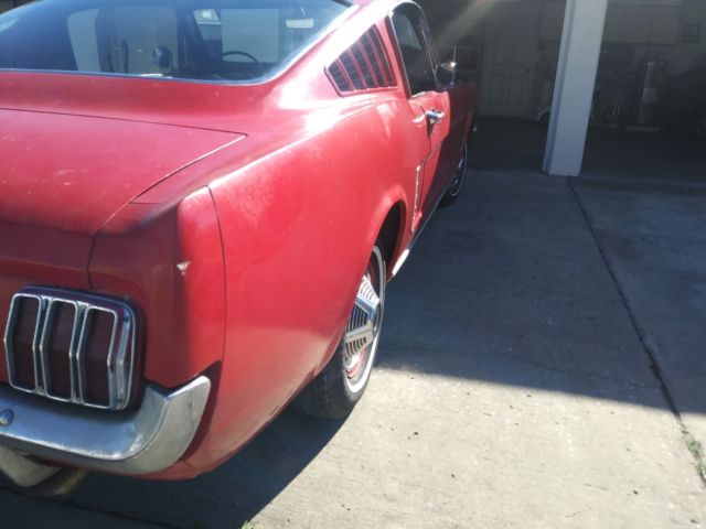 1965 Red Ford Mustang Fastback