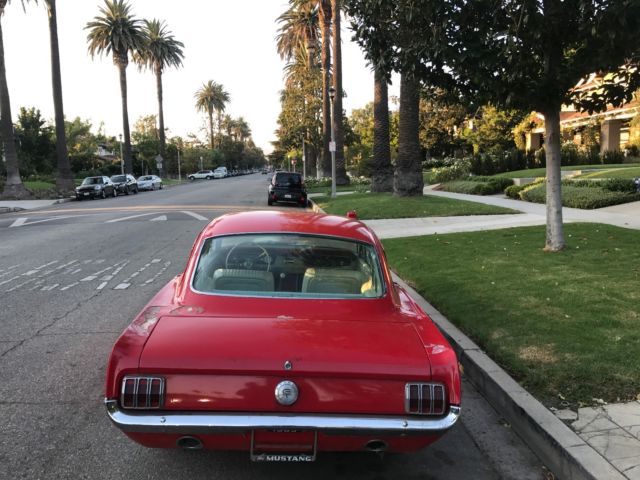 1965 Red Ford Mustang Fastback