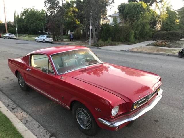 1965 Red Ford Mustang Fastback
