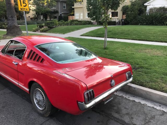 1965 Red Ford Mustang Fastback