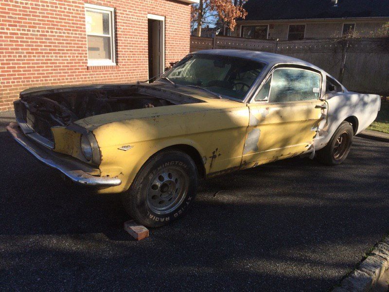 1965 Yellow Ford Mustang Fastback