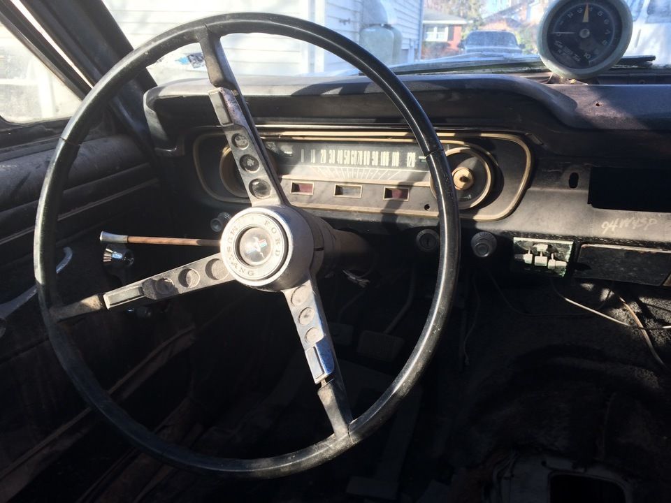 1965 Yellow Ford Mustang Fastback