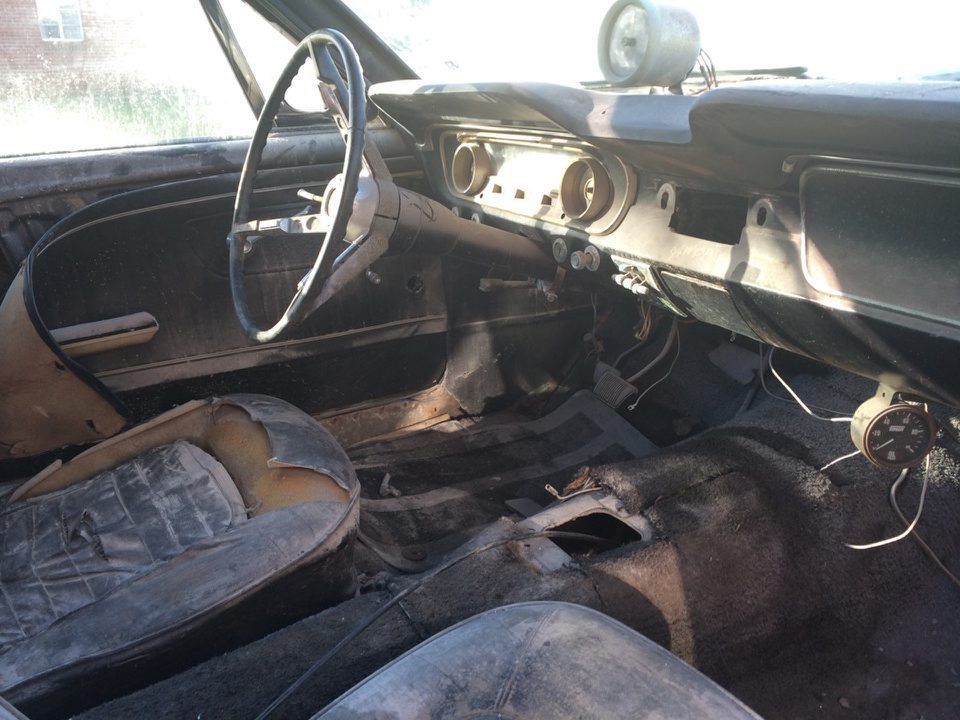 1965 Yellow Ford Mustang Fastback