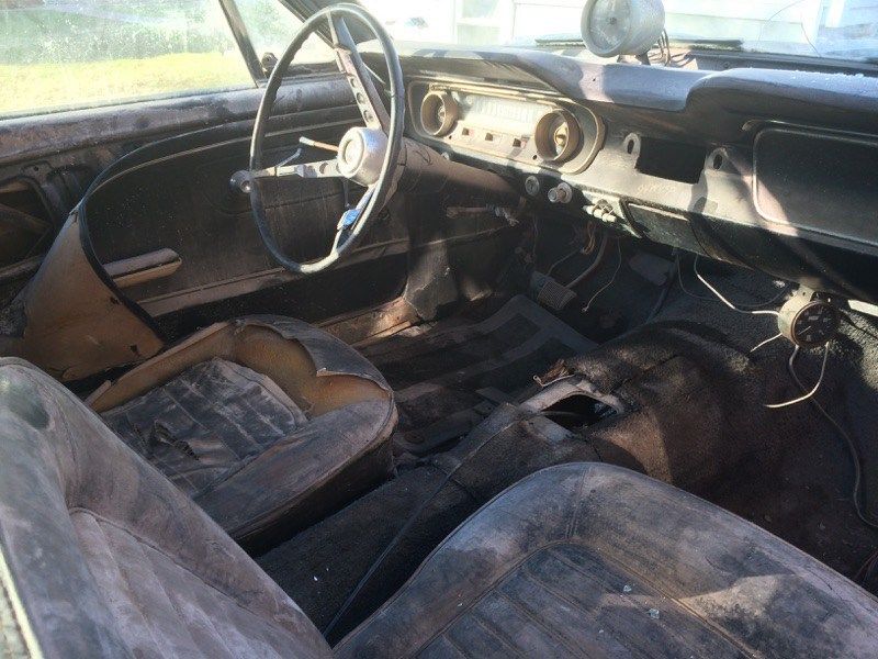 1965 Yellow Ford Mustang Fastback