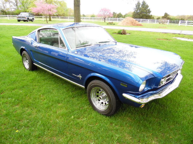 1965 Blue Ford Mustang Fastback