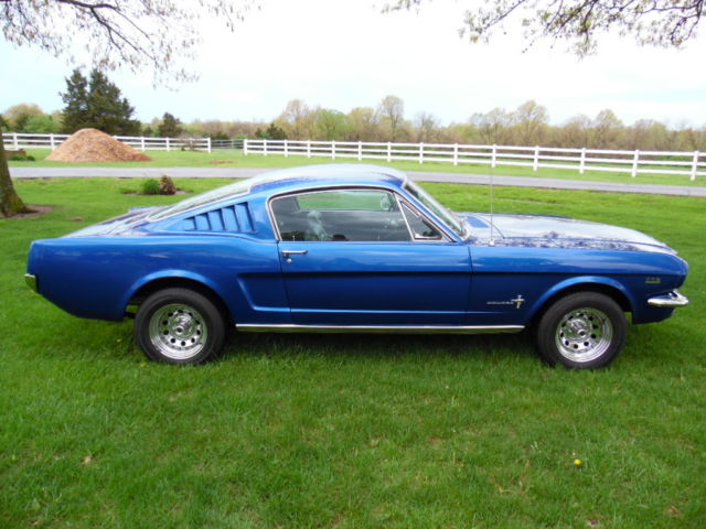 1965 Blue Ford Mustang Fastback
