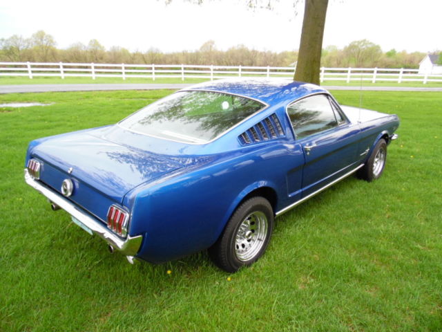 1965 Blue Ford Mustang Fastback