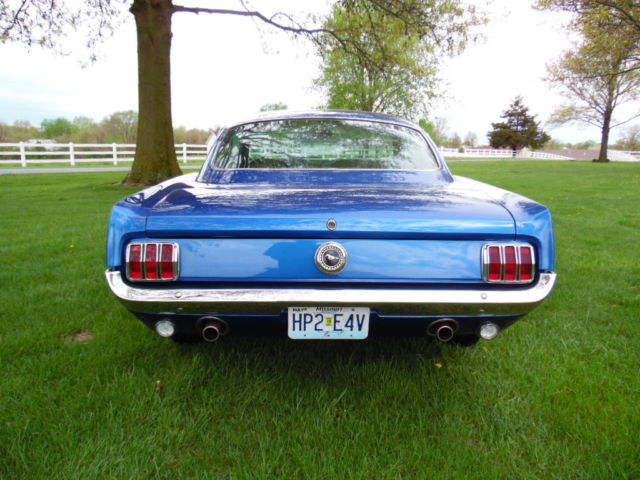 1965 Blue Ford Mustang Fastback
