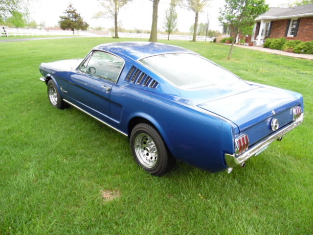 1965 Blue Ford Mustang Fastback