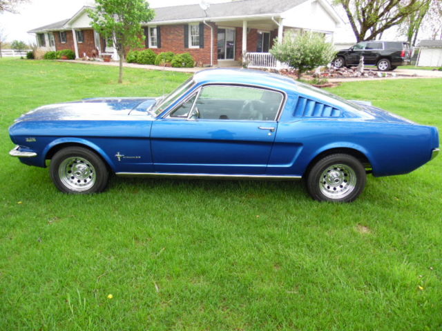 1965 Blue Ford Mustang Fastback