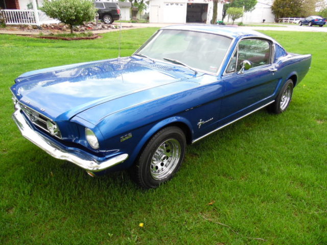 1965 Blue Ford Mustang Fastback