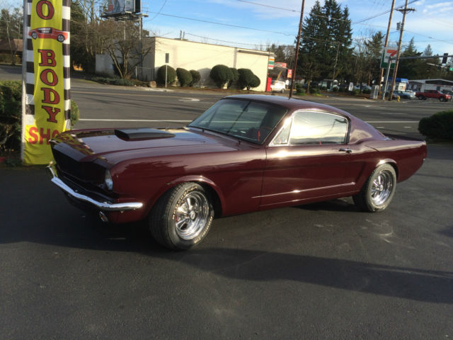 1965 Vintage Burgandy Ford Mustang Fastback