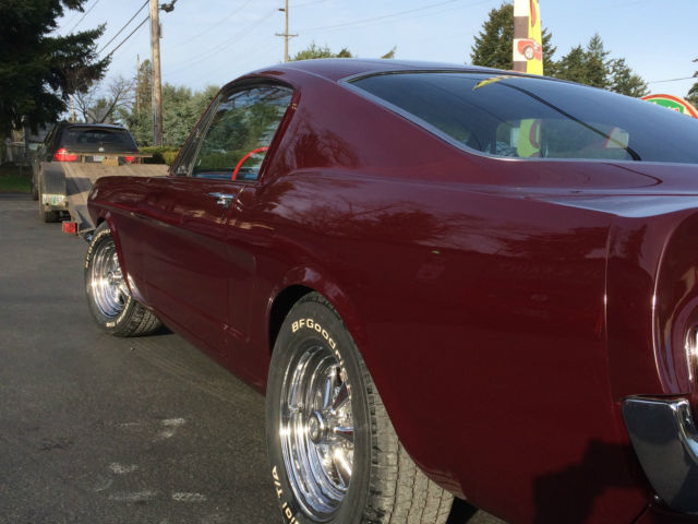 1965 Vintage Burgandy Ford Mustang Fastback