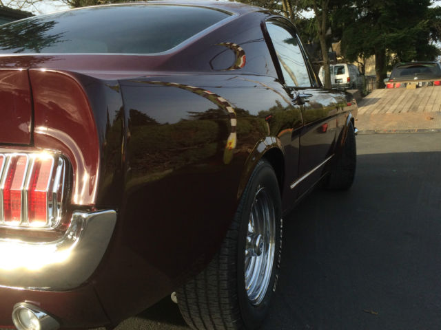 1965 Vintage Burgandy Ford Mustang Fastback
